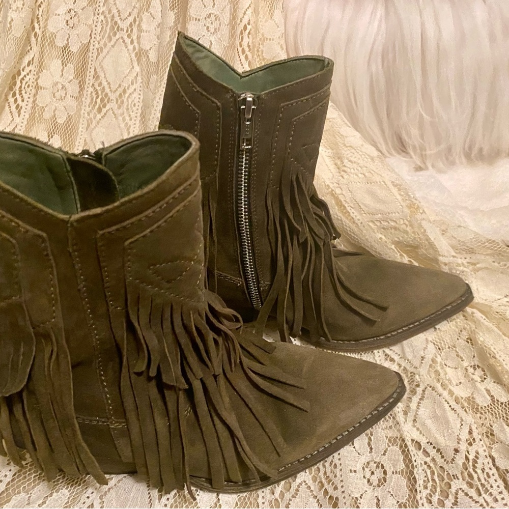 Free People Fringed Boots